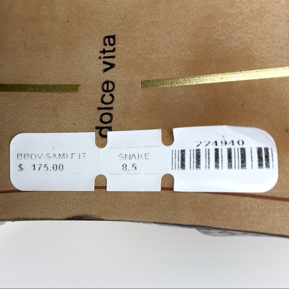 Dolce Vita Samie Snakeskin Booties White Multi - Picture 9 of 9